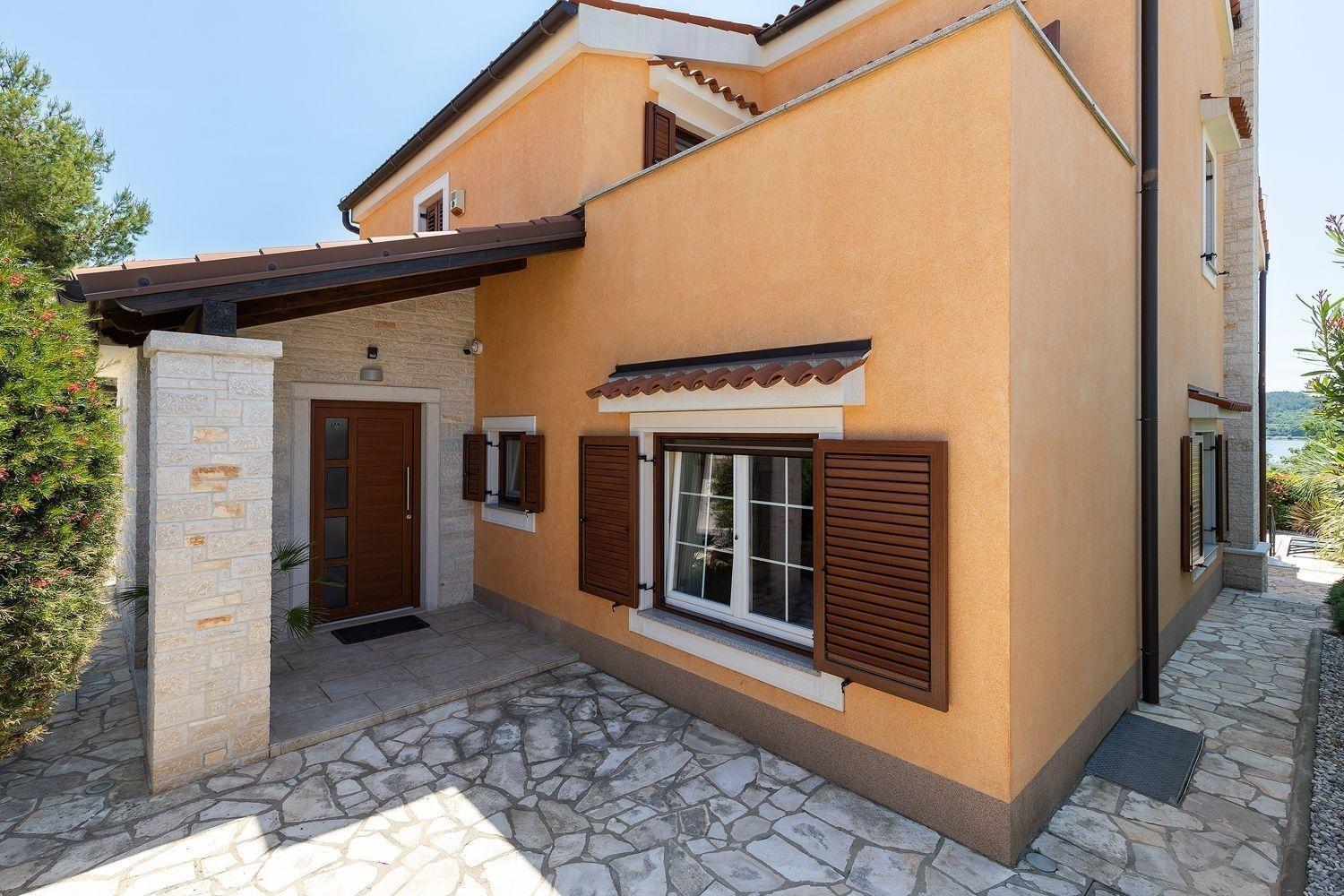 Ferienhaus In Pomer Mit Privatem Beheizten Pool Und Meerblick Extérieur photo